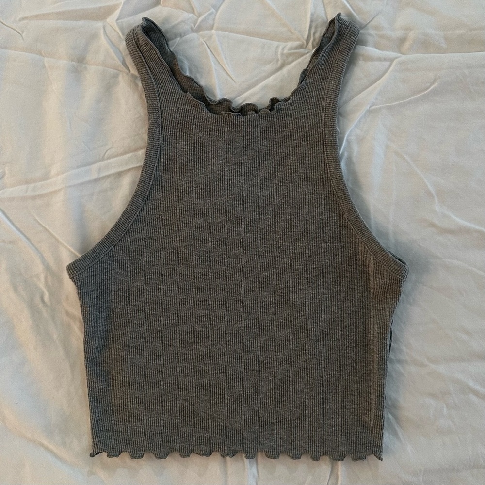 Forever 21 Grey Cropped Tank